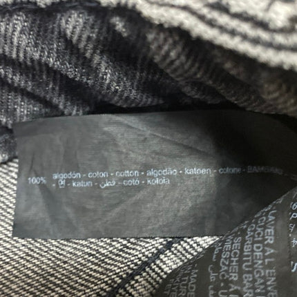 Zara Womens Black Washed Distressed High Rise Raw Hem Cutoff Denim Jean Shorts 4