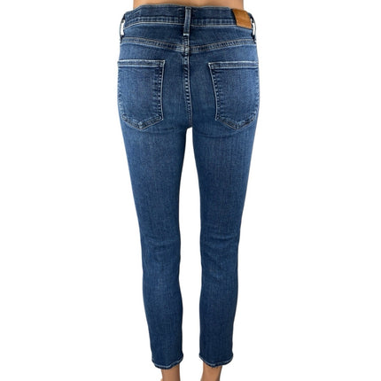 Citizens of Humanity Rocket Crop High Rise Skinny Women Blue Denim Jeans Size 28