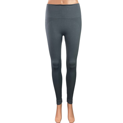 Set Active Women's Gray Mid Rise Yoga Workout Athletic Leggings Pants Size M