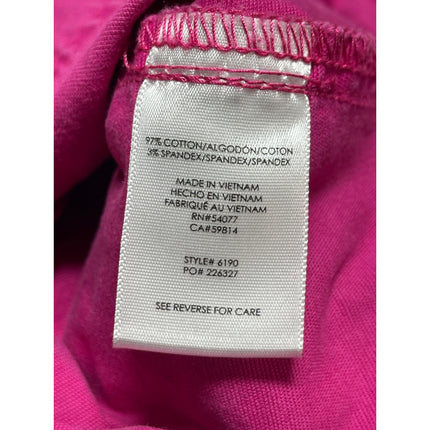 Cabi Women's Pink Mid Rise Straight Bermuda Utility Denim Jeans Shorts Size 2