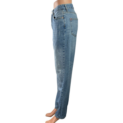 Urban Outfitters BDG Womens Blue Tapered Leg Mom High Rise Denim Jeans Pants 26