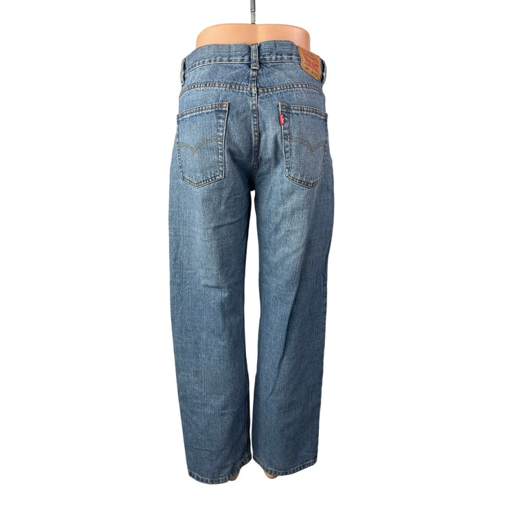 Levi's 550 Women's Blue Relaxed Slim Straight High Rise Denim Jeans Size 28x30