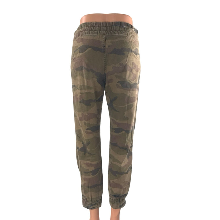 Aritzia TNA Camo Camouflage Army Military Mid Rise Jogger Trousers Pants Size 0