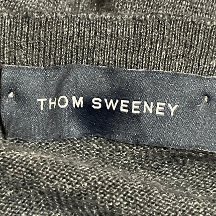 Thom Sweeny Gray Long Sleeves Knit Button Pullover Henley Tee T-shirt Top Sz XS