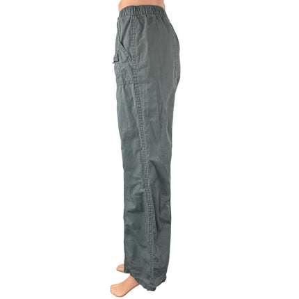 Divided by H&M Women's Gray High Waisted Straight Relaxed Utility Pants Size 8