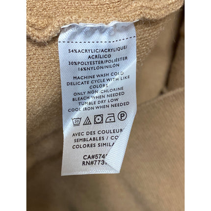 Ann Taylor Brown Tan Two Button Collared Long Sleeve Knit Blazer Coat Jacket XXS