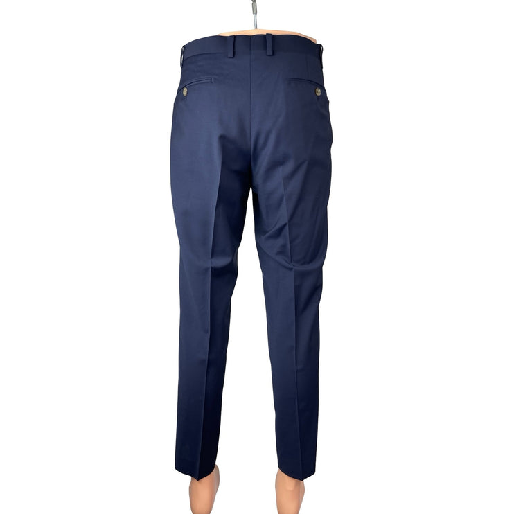 Indochino Mens Blue Classic Blazer Coat Straight Trousers Dress Pants Suit Set M