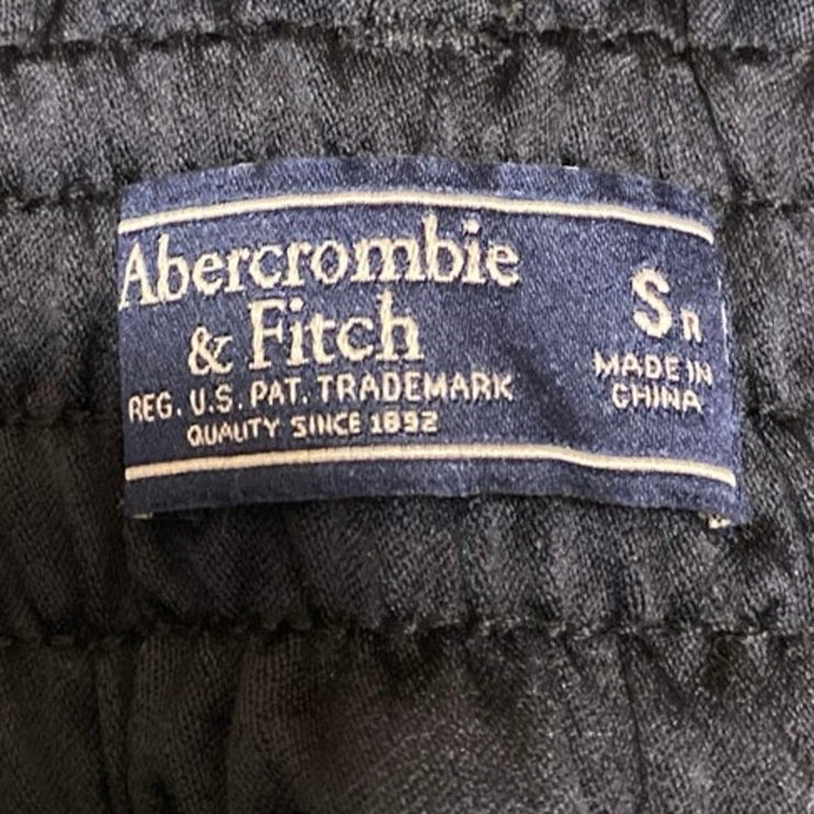 Abercrombie & Fitch Women's Black High Waisted Tapered Trousers Pants Size S