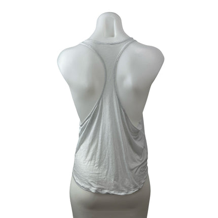 Alo Yoga White Scoop Neck Sleeveless Sports Athletic Activewear Tank Top Sz S/M