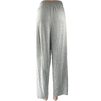 Donna Karan Women's Gray Heather High Waist Wide Leg Lounge Pajama Pants Size XL