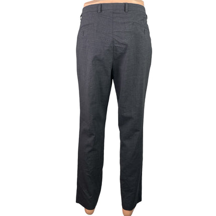 Cole Haan Grand Mens Black Wool Slim Tapered Leg Trouser Dress Pants Sz 36W 32L