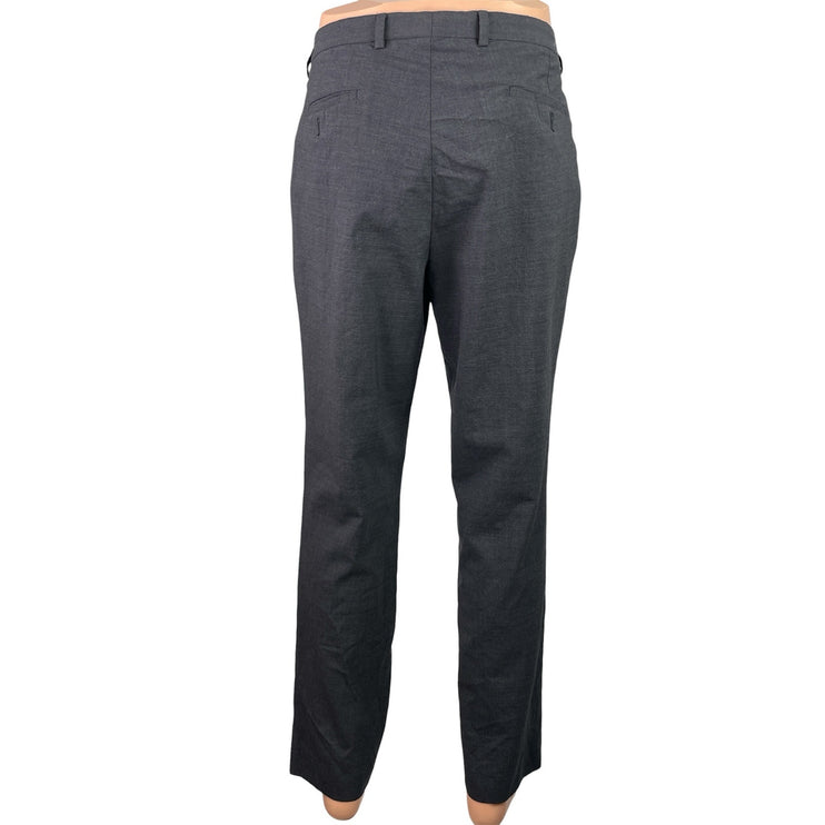 Cole Haan Grand Mens Black Wool Slim Tapered Leg Trouser Dress Pants Sz 36W 32L