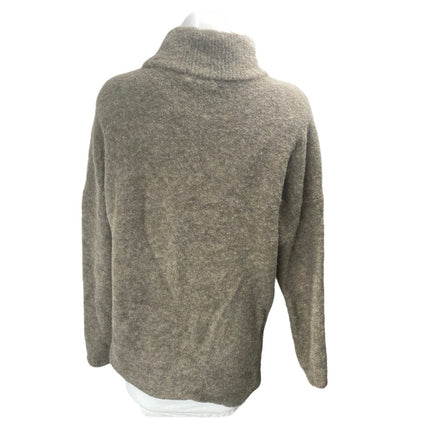 Abercrombie & Fitch Women's Gray Wool Turtleneck Long Sleeve Sweater Top Size M