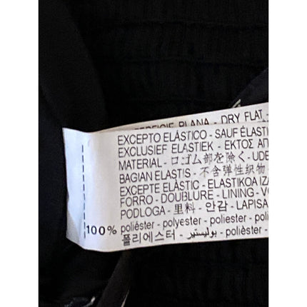 Zara Women's Black Satin Sleeveless Animal Print Crossback Crop Tank Top Size M