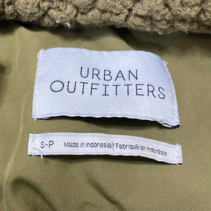 Urban Outfitters Willow Olive Green Sherpa Fleece Zip Up Teddy Sweater Jacket S