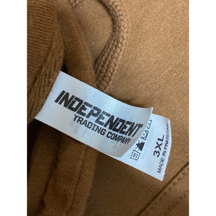 Independent Women's Brown Graphic Print Long Sleeve Hooded Hoodie Sweatshirt XL