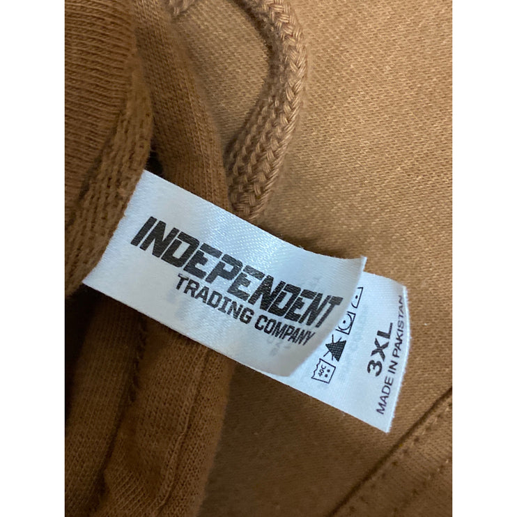 Independent Women's Brown Graphic Print Long Sleeve Hooded Hoodie Sweatshirt XL
