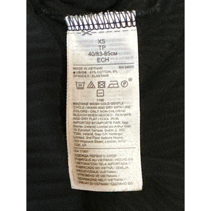 Banana Republic Heritage Black Sleeveless Knit Henley Bodycon Midi Dress XS