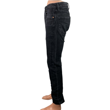 Levi's 501 Men's Black Mid Rise Straight Leg Casual Denim Jeans Size 30x32