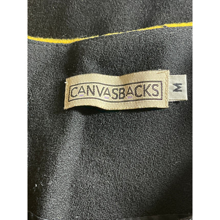 CanvasBacks Women's Wool Abstract Colorblock Patchwork Crop Blazer Coat Jacket M