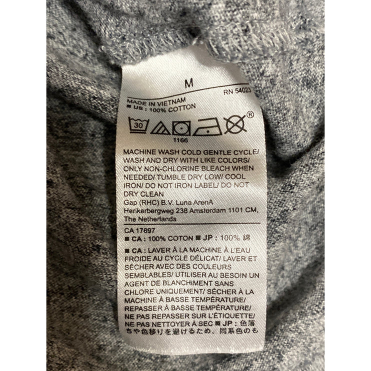 Banana Republic Vintage Men's Gray Crewneck Long Sleeve Tee T-shirt Top Size M