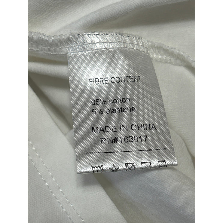 Princess Polly White Wine Glass Cocktail Short Sleeve T Shirt Tee Crop Top Sz 2