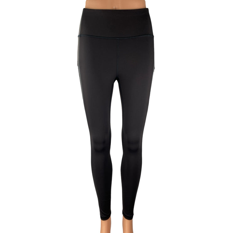 Athleta Women's Black High Waist Zipper Pocket Yoga Athletic Leggings Pants XS