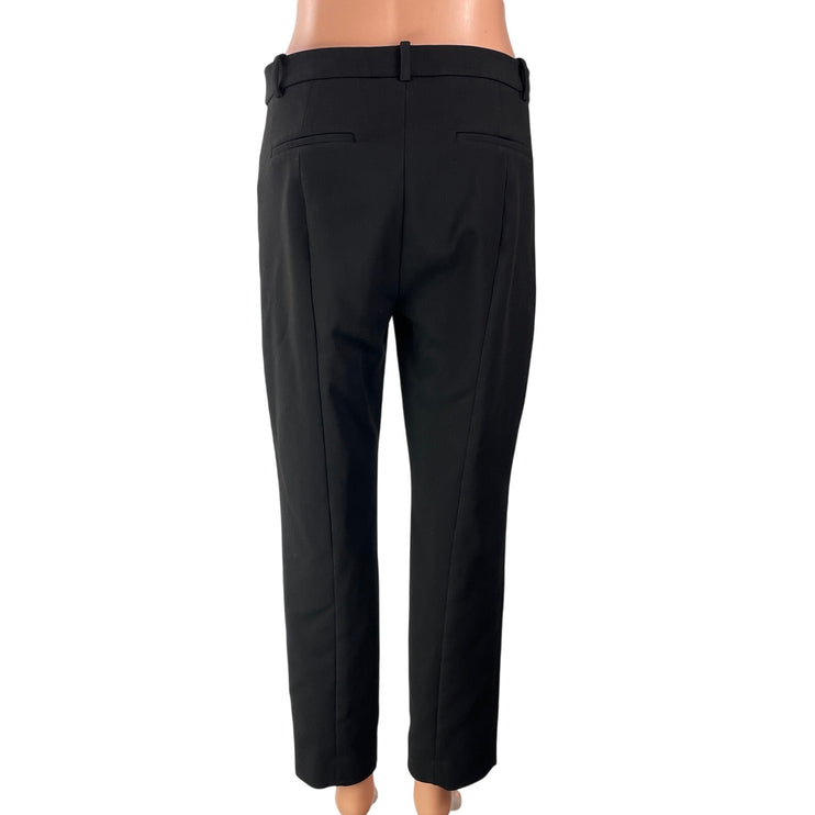 J.Crew Cameron Women's Black High Rise Career Straight Trousers Pants Size S
