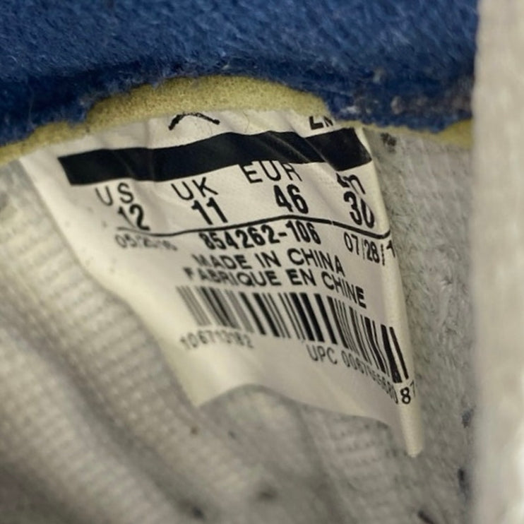 Nike Air Jordan 3 Retro Men's White Blue Athletic Basketball Sneakers Shoes 12