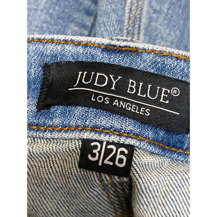 Judy Blue Women's Blue Mid Rise Medium Wash Skinny Ankle Denim Jeans Size 26