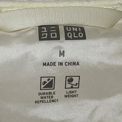 Uniqlo Off White Long Sleeves Ultra Light Down Compact Puffer Coat Jacket Size M