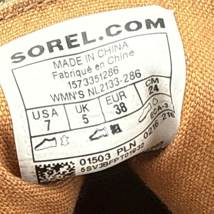 Sorel Out N About Women's Brown Suede Leather Lace Up Ankle Duck Boots Size 7