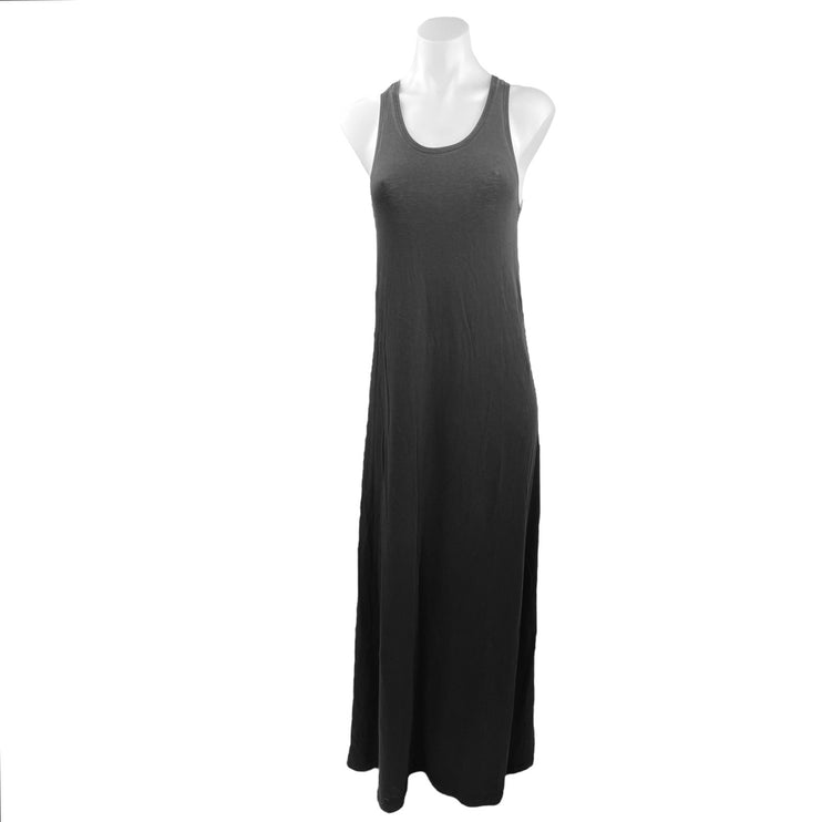 Lululemon Black Scoop Neck Cross Back Sleeveless Pullover Tank Maxi Dress Size S