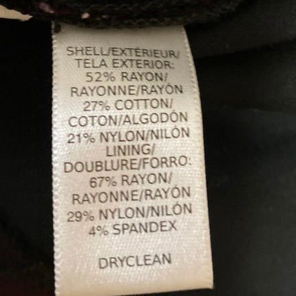 Ann Taylor LOFT Purple Floral Lace Zip Knee Length Straight Pencil Skirt Size 10