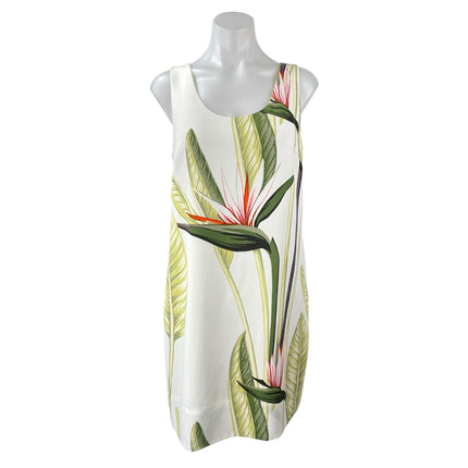 Ann Taylor Women's Multicolor Floral Sleeveless Back Zip Mini Tank Shift Dress 8