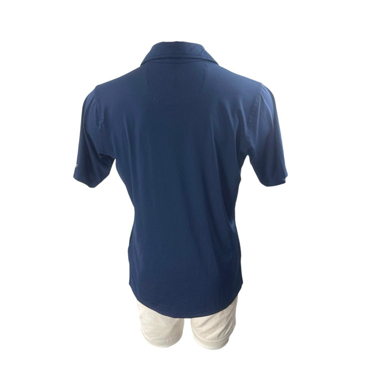 NEW Fairway & Greene Men's Navy Blue Short Sleeve Golf Polo Shirt Top Size S