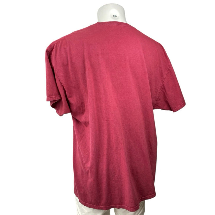 Def Leppard Pyromania 1983 Men's Red Short Sleeve Rock Band Tour T-Shirt Top S/M