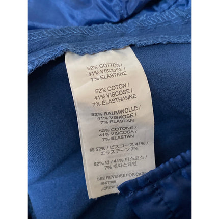 J.Crew Martie Women's Blue Bi-stretch Cotton Mid Rise Skinny Trousers Pants Sz 2