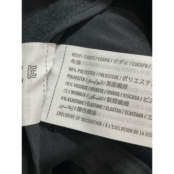 Abercrombie & Fitch Black High Rise Pleated Straight Trousers Dress Pants Size 4