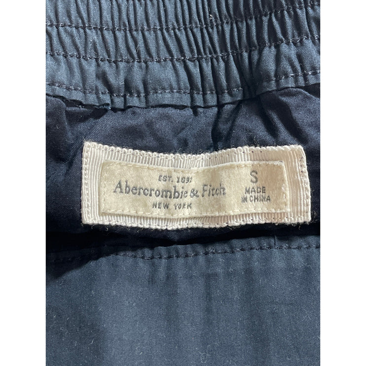 Abercrombie & Fitch Navy Blue Floral Lace Mid Waist Straight Mini Skirt Size S