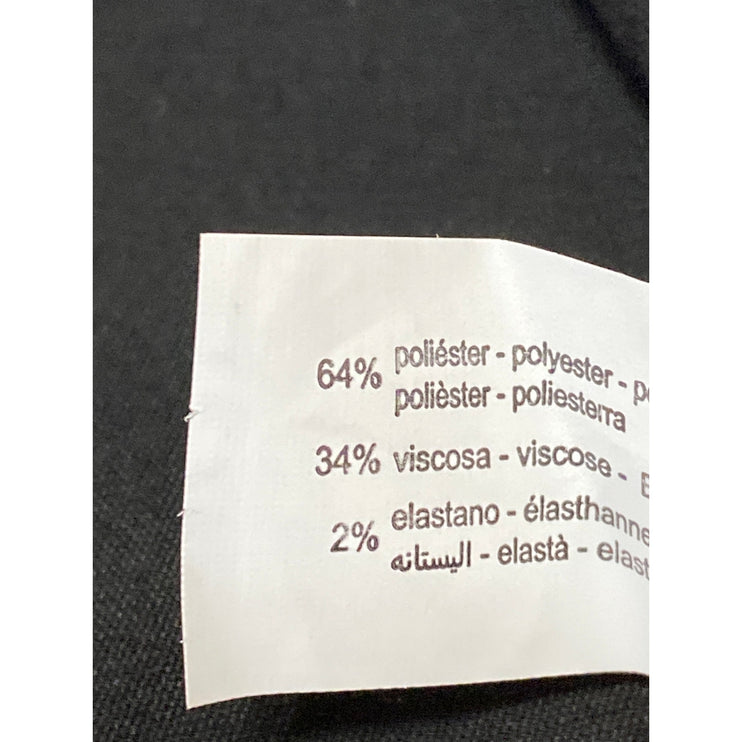 Zara Women's Black High Waisted Straight Leg Slim Fit Trousers Dress Pants Sz XL