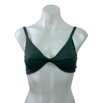 Gymshark Elevate Twist Front Green & Tan Bundle Lot of 2 Sports Bra Tank Top S