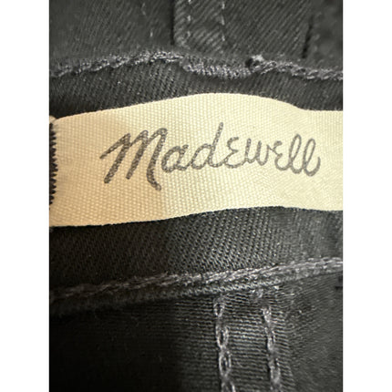Madewell 10" High Rise Skinny Women's Black Cotton Casual Denim Jeans Size 28