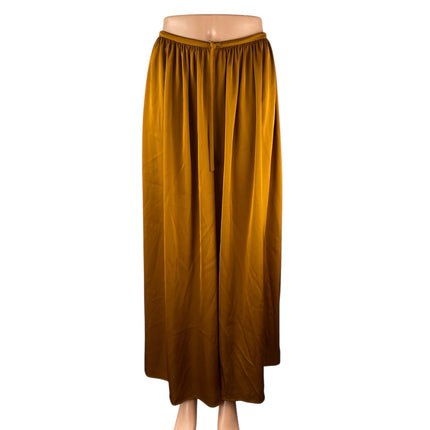 NAP Loungewear Free Flowing Women's Satin Wide Leg Palazzo Trousers Pants Sz XL