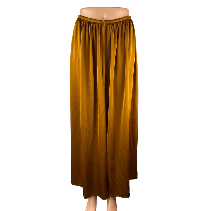 NAP Loungewear Free Flowing Women's Satin Wide Leg Palazzo Trousers Pants Sz XL