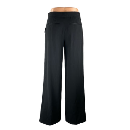 Aritzia Ten Women's Black High Waisted Wide Leg Baggy Trousers Pants Size 2