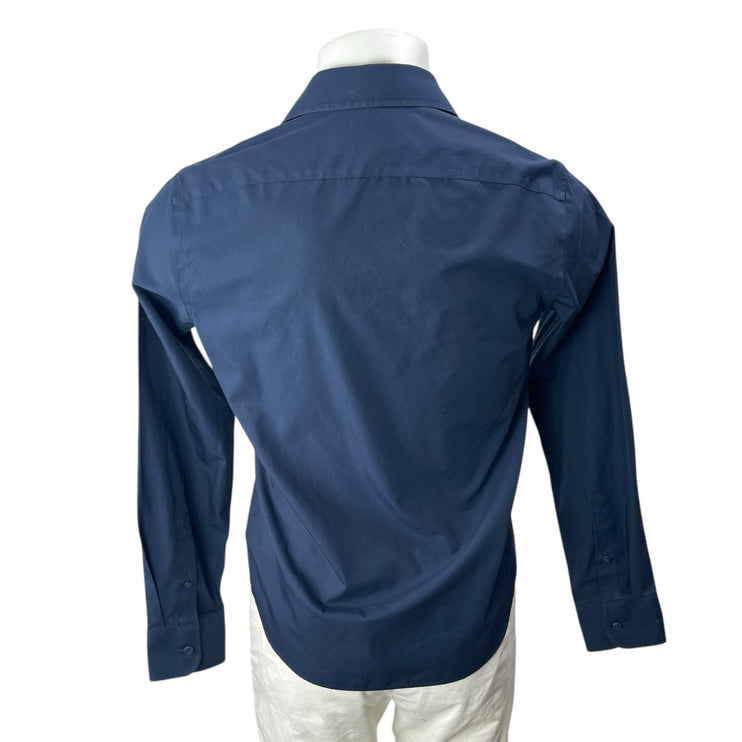 UNTUCKit Castello Men's Blue Slim Fit Long Sleeve Button Down Shirt Top Size S