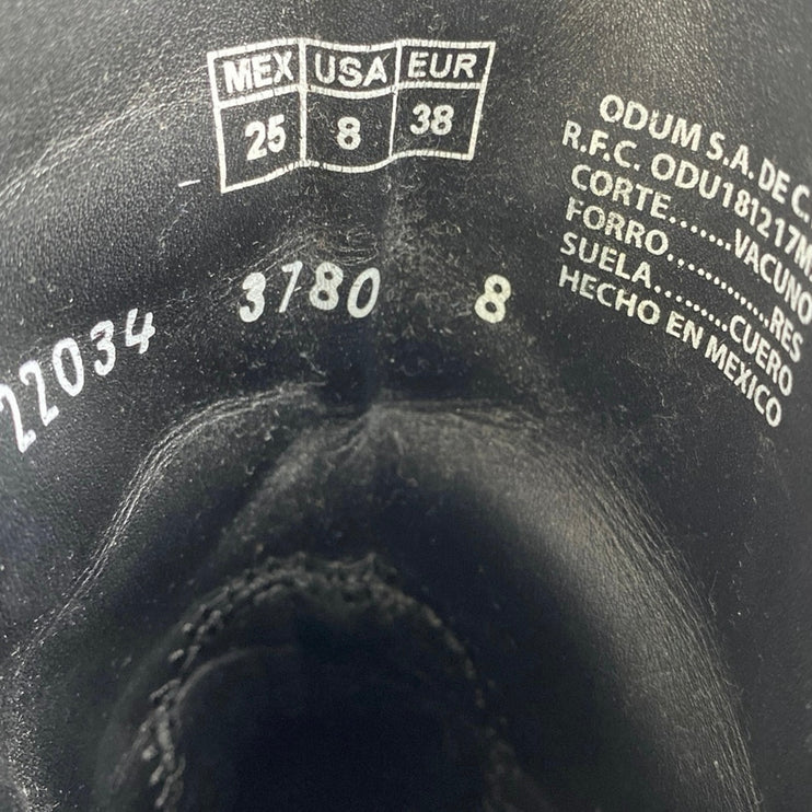 Mezcalero $450 Let's Go Dance Western Cowboy Graphic Glitter Metallic Boots Sz 8