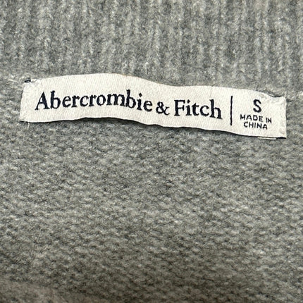 Abercrombie & Fitch Women's Gray Wool Knit Short Sleeve T-Shirt Sweater Top Sz S