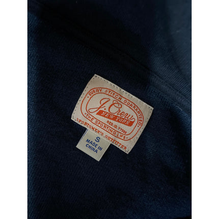 J.Crew Men's Navy Blue Sherpa Fleece Turtleneck Snap Long Sleeve Sweater Top S